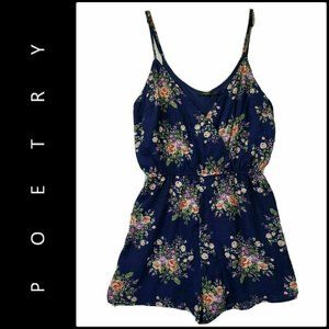 Poetry Floral Print Boho Romper